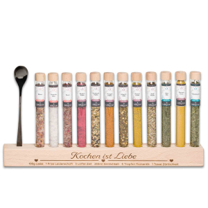 Geschenkset Gewürzset Kochen ist Liebe